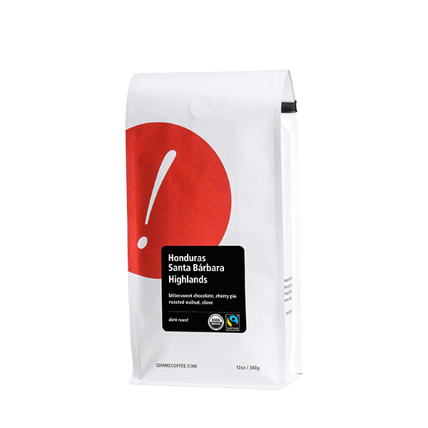 Honduras Santa Barbara Highlands Dark Org FT 12 oz